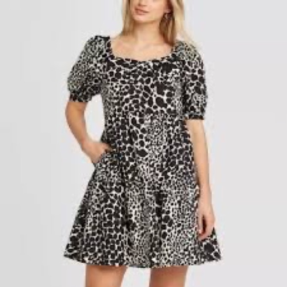 𝅺nwt Who What Wear Animal Print Dress - Picture 1 of 3
